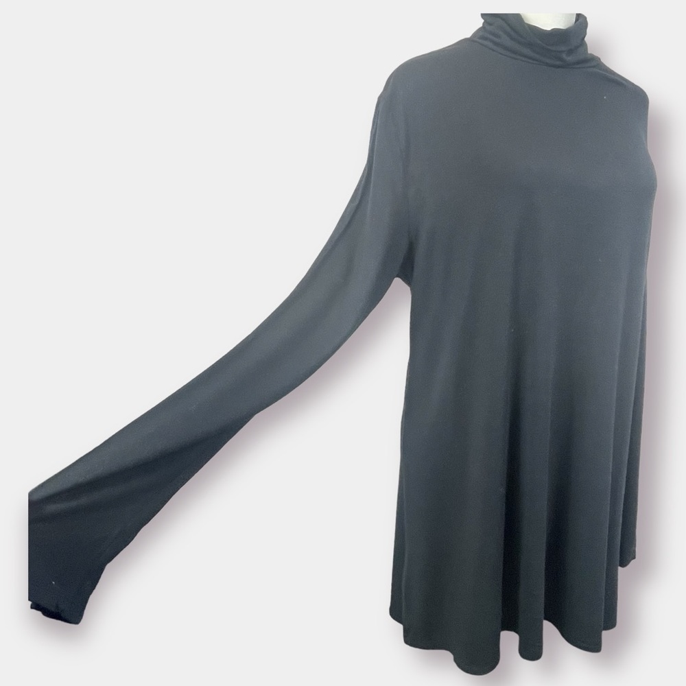 Soft Surroundings Turtle Neck Ruching Size Large - image 6